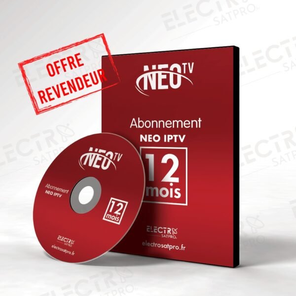 Abonnement IPTV NEO PRO 2 panel IPTV avec 10 codes pour revendeurs