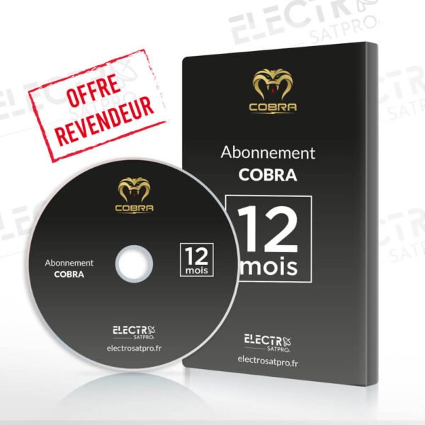 COBRA IPTV panel IPTV avec 10 codes – Electrosat Pro