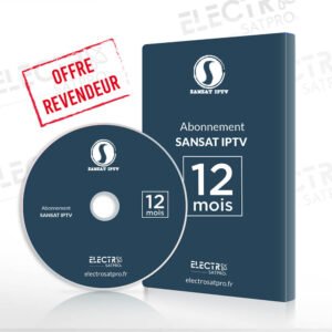 SANSAT IPTV panel IPTV avec 10 codes – Abonnement revendeur